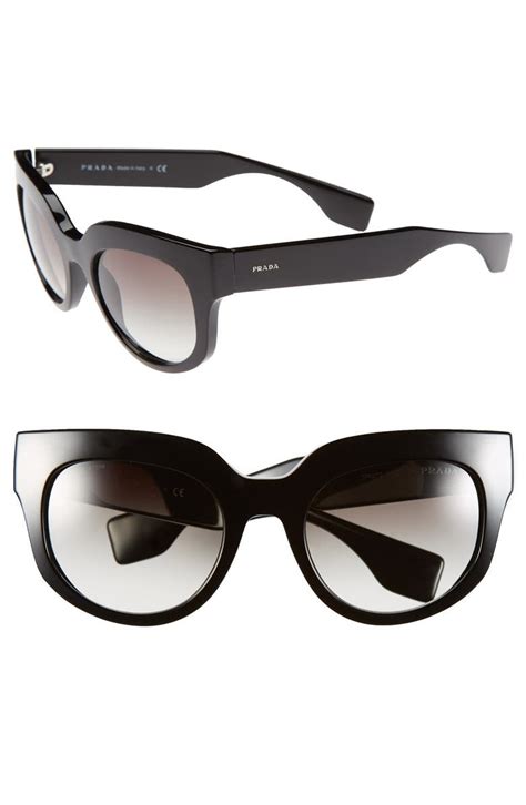 prada rimless round sunglasses|Prada 51mm rectangular sunglasses.